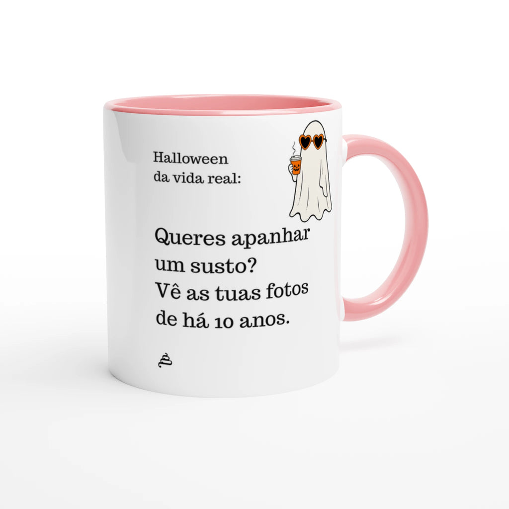 Caneca rosa Halloween da vida real: Queres apanhar um susto? Vê as tuas fotos de há 10 anos — Poesia Cocó