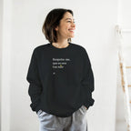 modelo mulher sweatshirt respeita me mãe