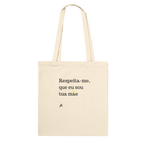 tote bag bege frase mãe engraçada