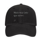 bone vintage preto bordado Mais vale late que never poesia coco