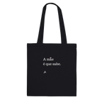 tote bag preta a mãe é que sabe presente dia da mãe