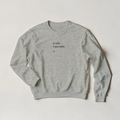 sweatshirt cinzenta a mãe é que sabe estilo minimalista