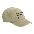 vista lateral bone vintage bordado Who arrota, wants pichota poesia coco