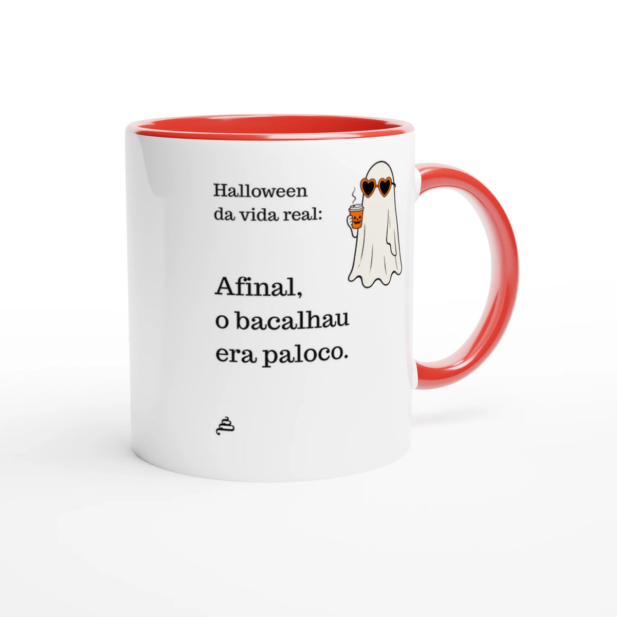 Caneca vermelha Halloween da vida real: Afinal, o bacalhau era paloco — Poesia Cocó